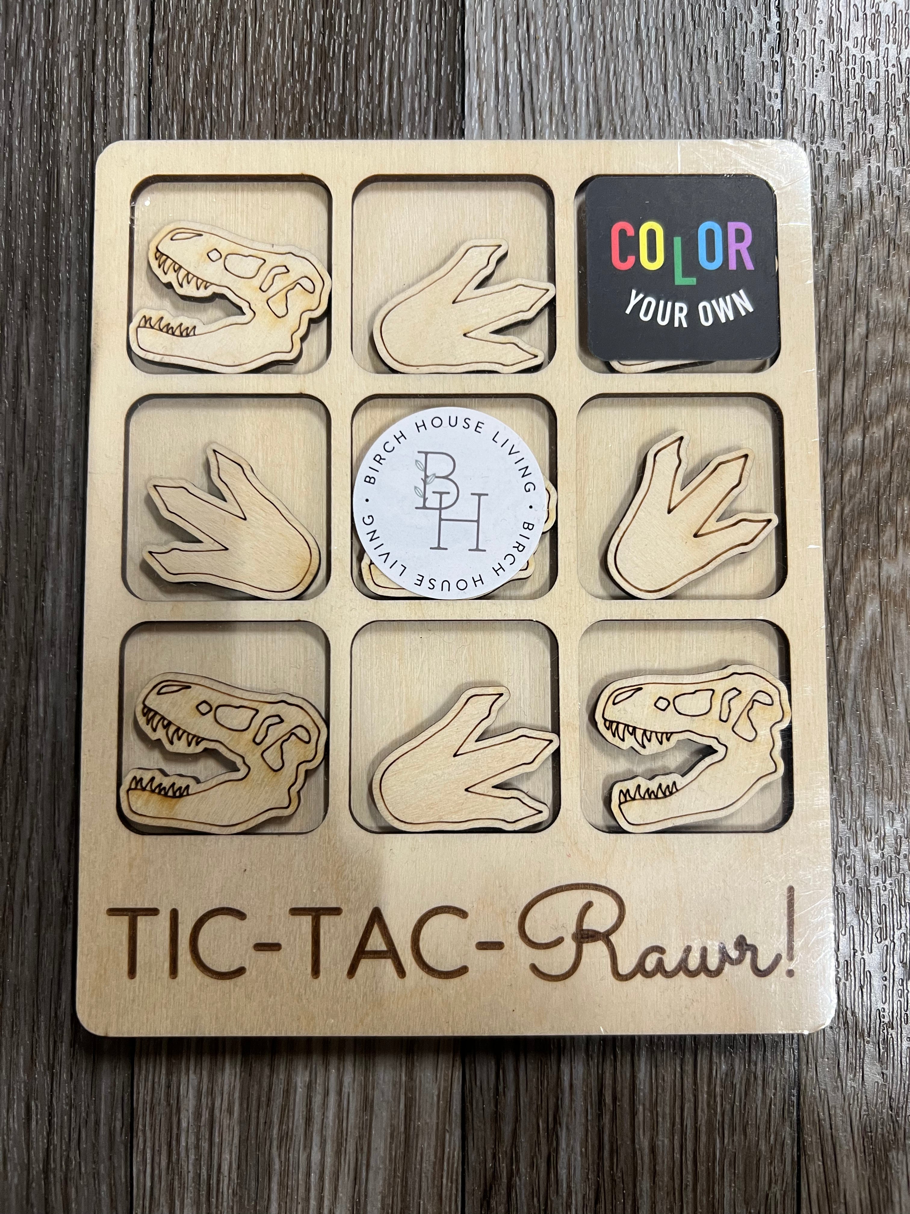 Tic-Tac-Toe Handmade Board Game - Athena's Fashion Boutique