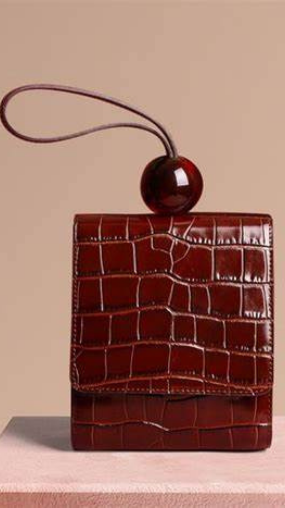 Kay Leather Bead Bag