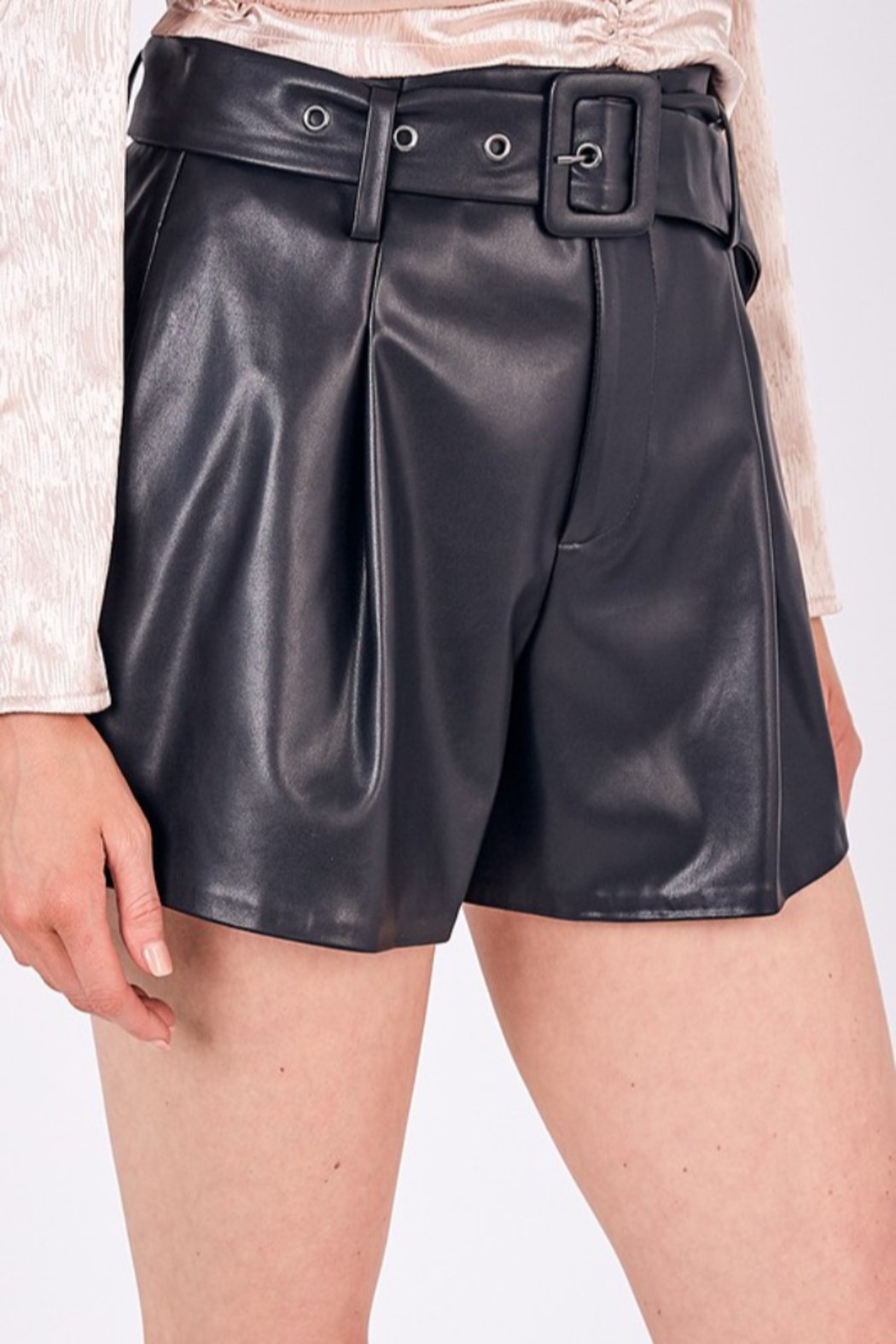 Black Faux Leather Shorts – Shoptiques | Shop Local Boutiques