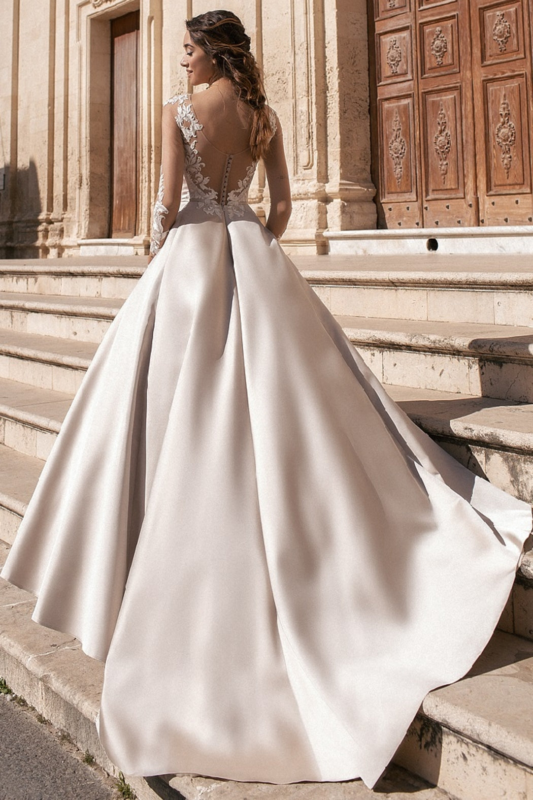 Olivia bridal gown - Cream - PLAIN DRESSES | Malina