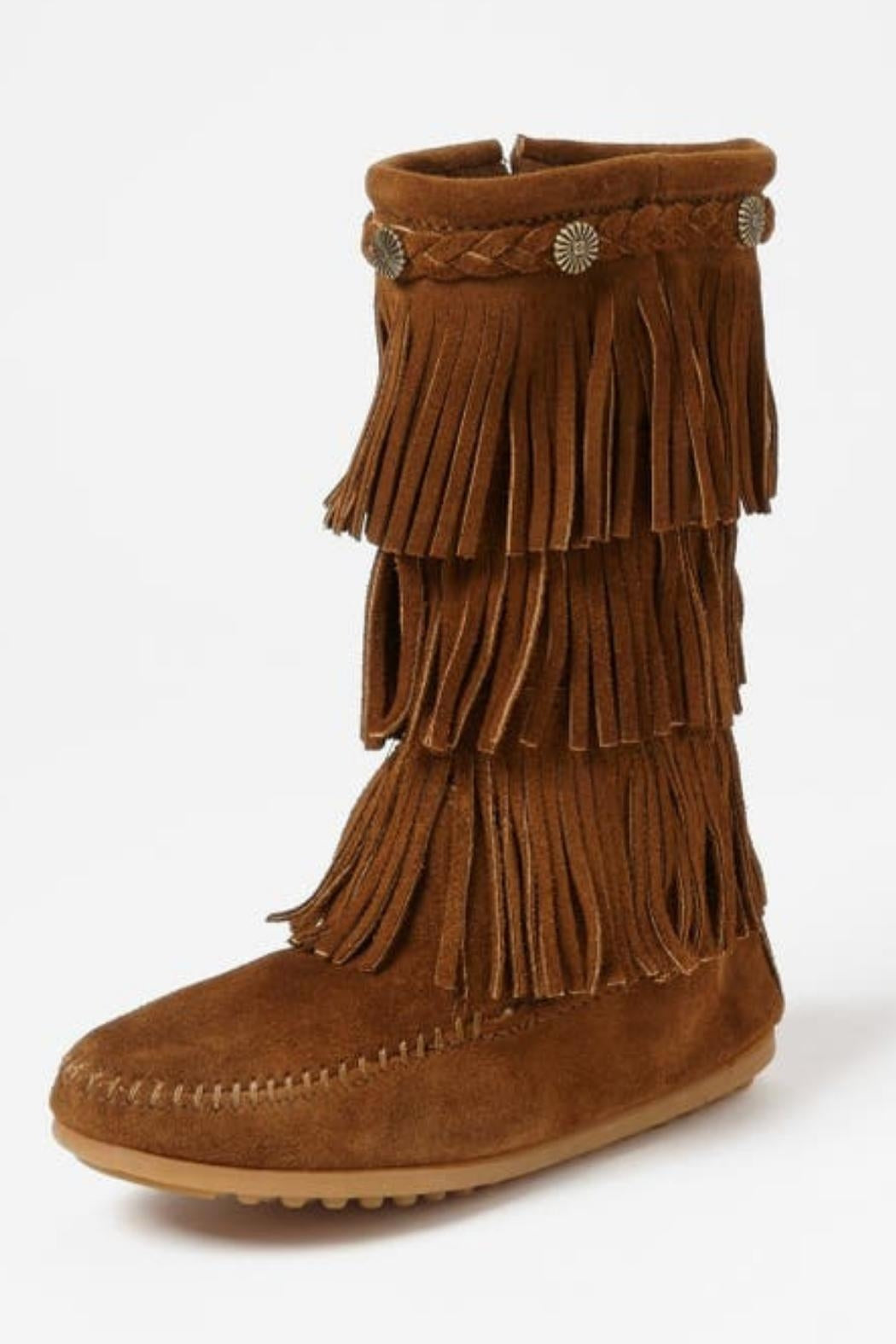 Three layer shop fringe boots