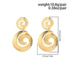 Swirly Glam Earrings - Yaya's Luxe Handbags -