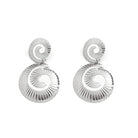 Swirly Glam Earrings - Yaya's Luxe Handbags -