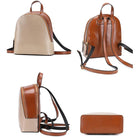 TAMIA Cowhide Leather Backpack ~ Black - Yaya's Luxe Handbags - Backpacks