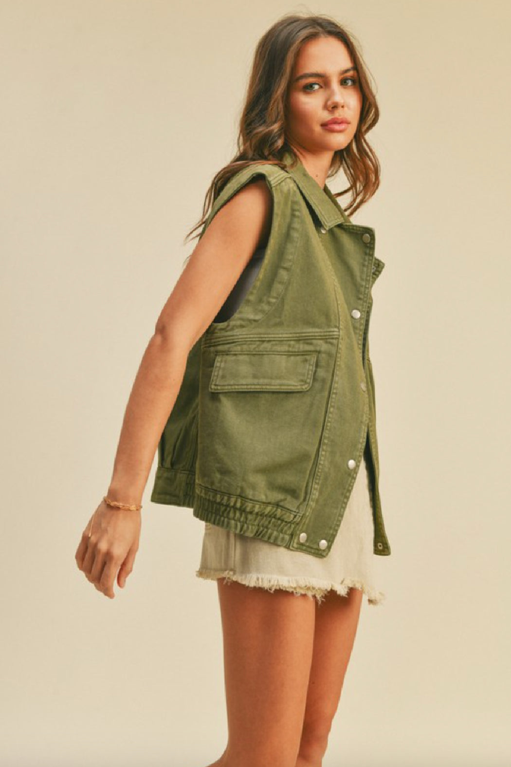 Kenzo Kenzo Utility Vest In Canvas And Mesh - Stylemyle